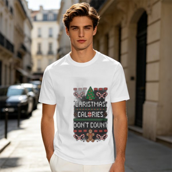 Christmas Calories Don't Count Ugly Christmas T-Shirt