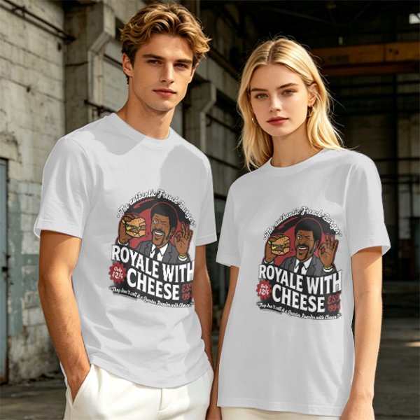 Royale With Cheese French Burger Graphic T-Shirt