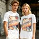 Olive t-shirt with retro guide to adulthood VHS-style print