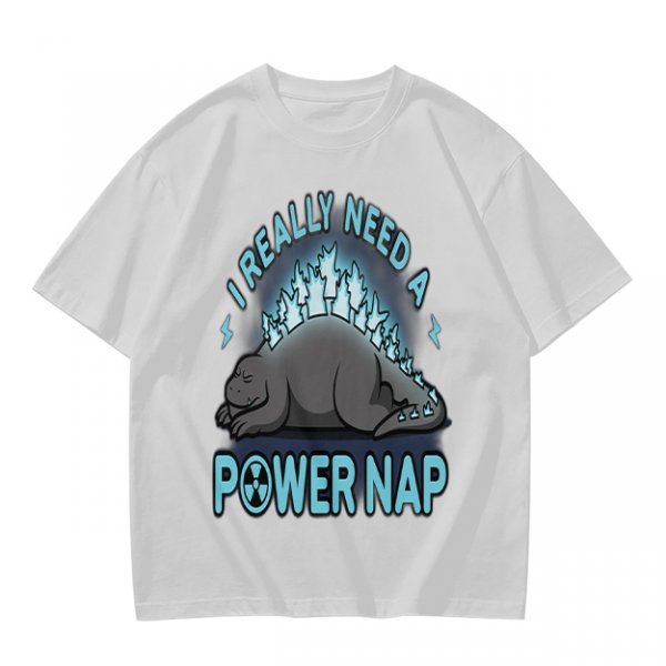 I Really Need A Power Nap Godzilla Sleeping T-Shirt