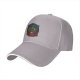 Black Baseball Cap With Colorful Mystical Geometric Emblem Print