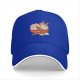 Black Baseball Cap With Cute Cat Ramen Bowl Graphic