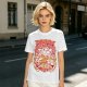 Olive T-Shirt with Cute Takoyaki Chef Graphic Print