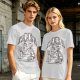 Olive graphic t-shirt with raccoon eating and 'Stop eating TRASH' print