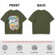 Oversized Graphic Tee with Death Flavor Bubble Tea Print