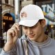 Black Baseball Cap With Christmas Gingerbread Cat Print