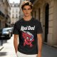 Olive green graphic t-shirt with Kool Dad and Kool-Aid mascot print