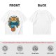 Neko Bus Tours Cat Graphic Olive T-Shirt