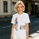 Olive T-Shirt With Uncle Sam Hat And Fast Food Graphic Print