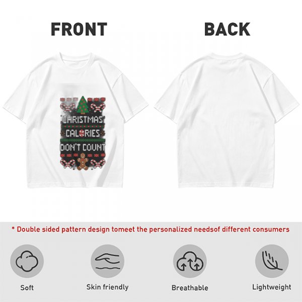 Christmas Calories Don't Count Ugly Christmas T-Shirt
