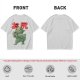 Olive T-Shirt With Cute Dinosaur Holding Its Own Butt Japanese Print