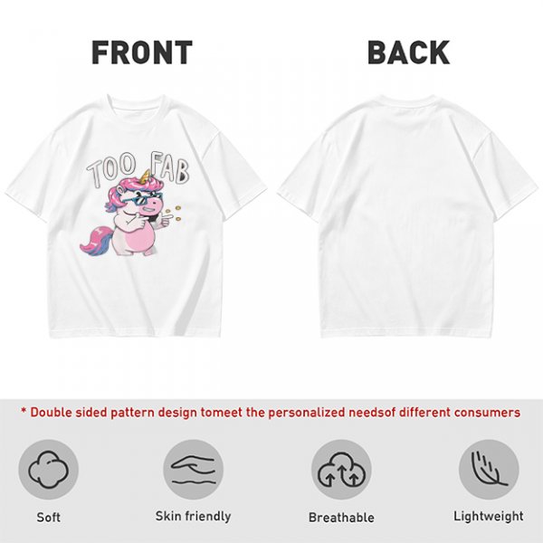 Olive T-Shirt with Too Fab Cool Unicorn Graphic Print
