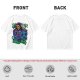 Olive T-shirt with Skeletor Holding Panthor Graphic Print