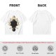 Olive T-Shirt With Cat Phases Moon Cycle Graphic Print