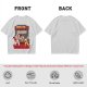Olive T-shirt with Fast Food Themed Street Fighter Style Fight Artwork