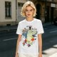 Totoro and Girls Fly Me To The Moon Graphic T-Shirt Design