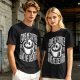 Give Me Coffee Or Death Skull Coffee Cup Graphic T-Shirt