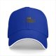 Black Baseball Cap With Minimalist Grey Cat Graphic Design
