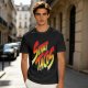 Olive Green T-Shirt With Street Tacos Gradient Graphic Print