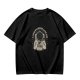 Olive Astronaut Coffee T-Shirt With Space Themed Graphic