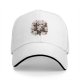 Black Baseball Cap with Cute Christmas Kittens and Holiday Gifts Print