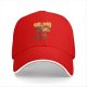 Black baseball cap with whimsical miso soup character graphic