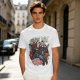 Olive graphic t-shirt featuring Headless Horseman 'Heads Will Roll World Tour' print