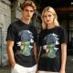 Olive T-Shirt Featuring Hiccup and Toothless from How to Train Your Dragon