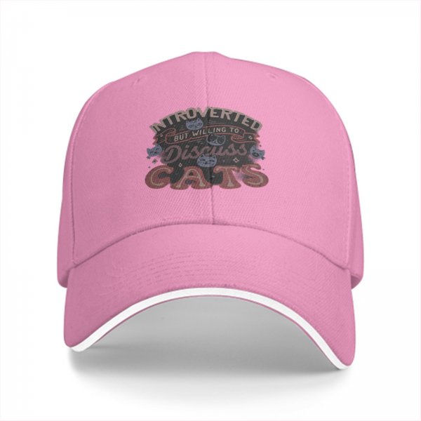 Introverted But Willing To Discuss Cats Baseball Cap