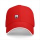 Black Baseball Cap With Cute Drumming Character Embroidery