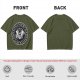 Olive T-Shirt with Vampire Roommates Names Presidential Seal Print