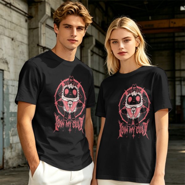 Olive T-Shirt With Cult Lamb Graphic Join My Cult Print