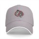 Black Baseball Cap With Yin Yang Koi Fish Red Circle Artwork