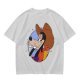 Olive T-Shirt Featuring Cowboy Goofy Cartoon Graphic