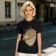 Olive Green T-Shirt With Illustrated Noodle Bowl Print