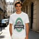 Olive t-shirt with 'Brewvolution' beer evolution graphic design