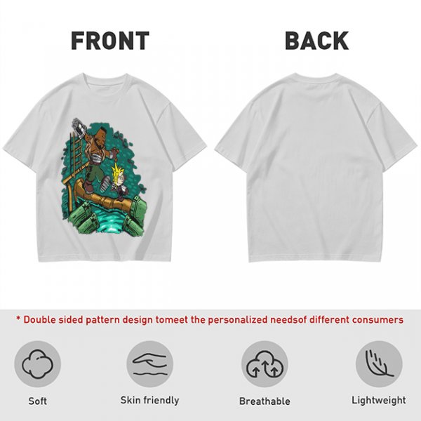 Final Fantasy VII Barret and Cloud Graphic Tee