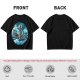 Olive T-Shirt With Starry Night Style Sailing Ship Ocean Art