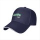 Black Baseball Cap With Green Scandalacious Graphic Print