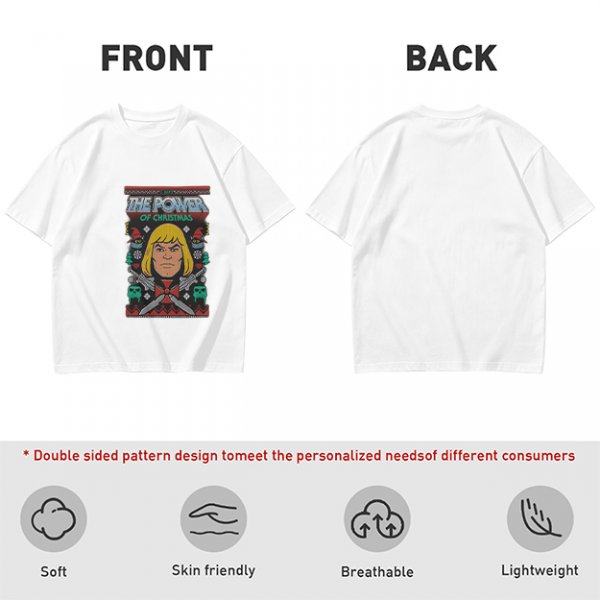 He-Man The Power of Christmas Graphic Olive T-Shirt