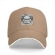 Black Baseball Cap With Frog Knight Graphic Print