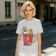 Olive T-Shirt With Cute Capybara In Christmas Hot Cocoa Mug Print