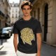 Olive Green T-Shirt With Pepperoni Pizza Slice Graphic