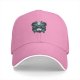 Black baseball cap with Spirited Away anime character print