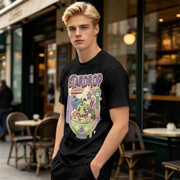 Stardrop Ramen Pelican Town Cute Graphic T-Shirt