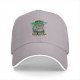Black baseball cap with a sassy cat graphic and 'I want to behave but there's too many options' text