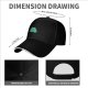 Black Baseball Cap With Cute Green Frog Graphic