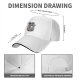Black Baseball Cap With Ramen Raccoon Graphic Print
