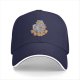 Black Baseball Cap With Capybaras On A Copier Print