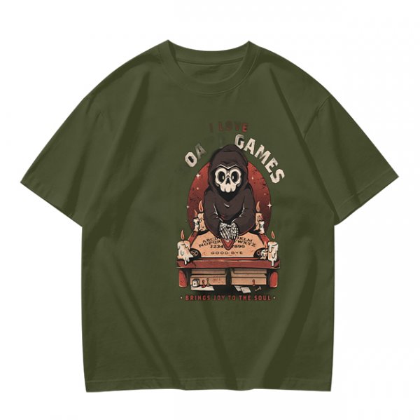 Oa Games Grim Reaper Graphic Olive T-Shirt